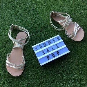Forever 21 Gold Sandals Size 7